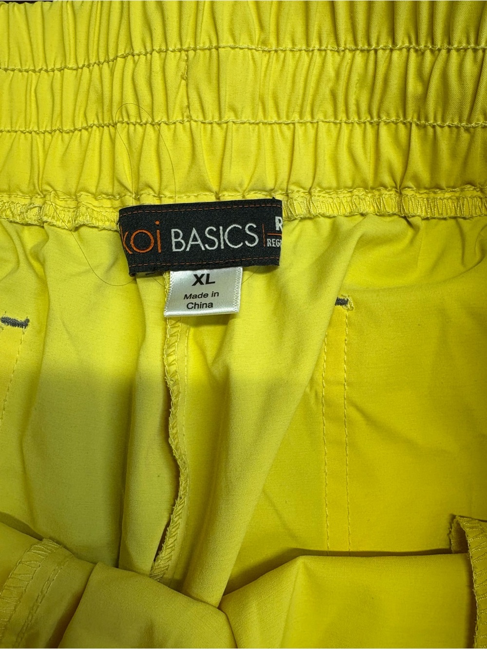 Bright Yellow Two-Piece scrub Set - Picture 8 of 10